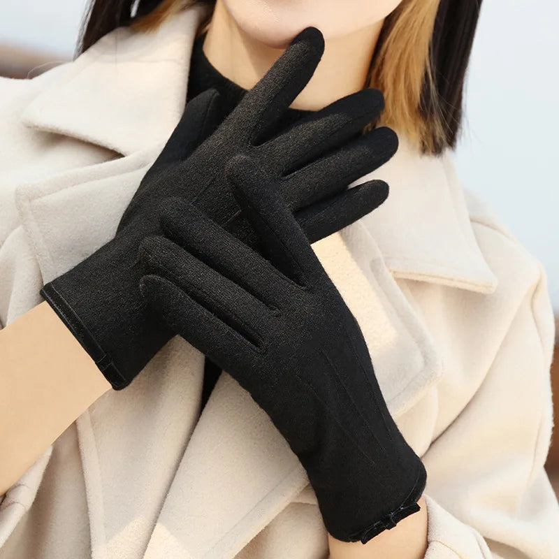 Bow Cashmere Gloves