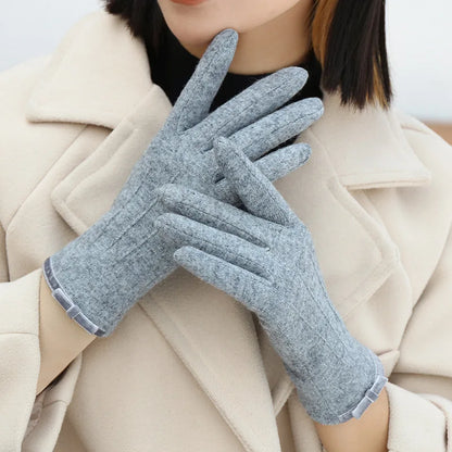 Bow Cashmere Gloves
